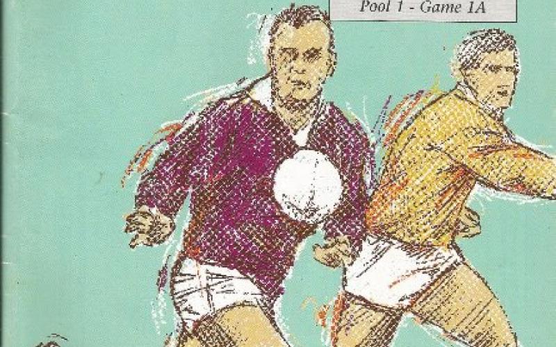 Front cover of 1991 World Cup Rugby programme: England vs New Zealand